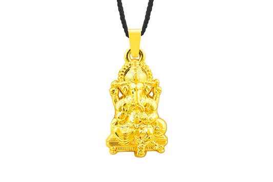 Ganesha Gold Unisex Pendant (SJ_2224)