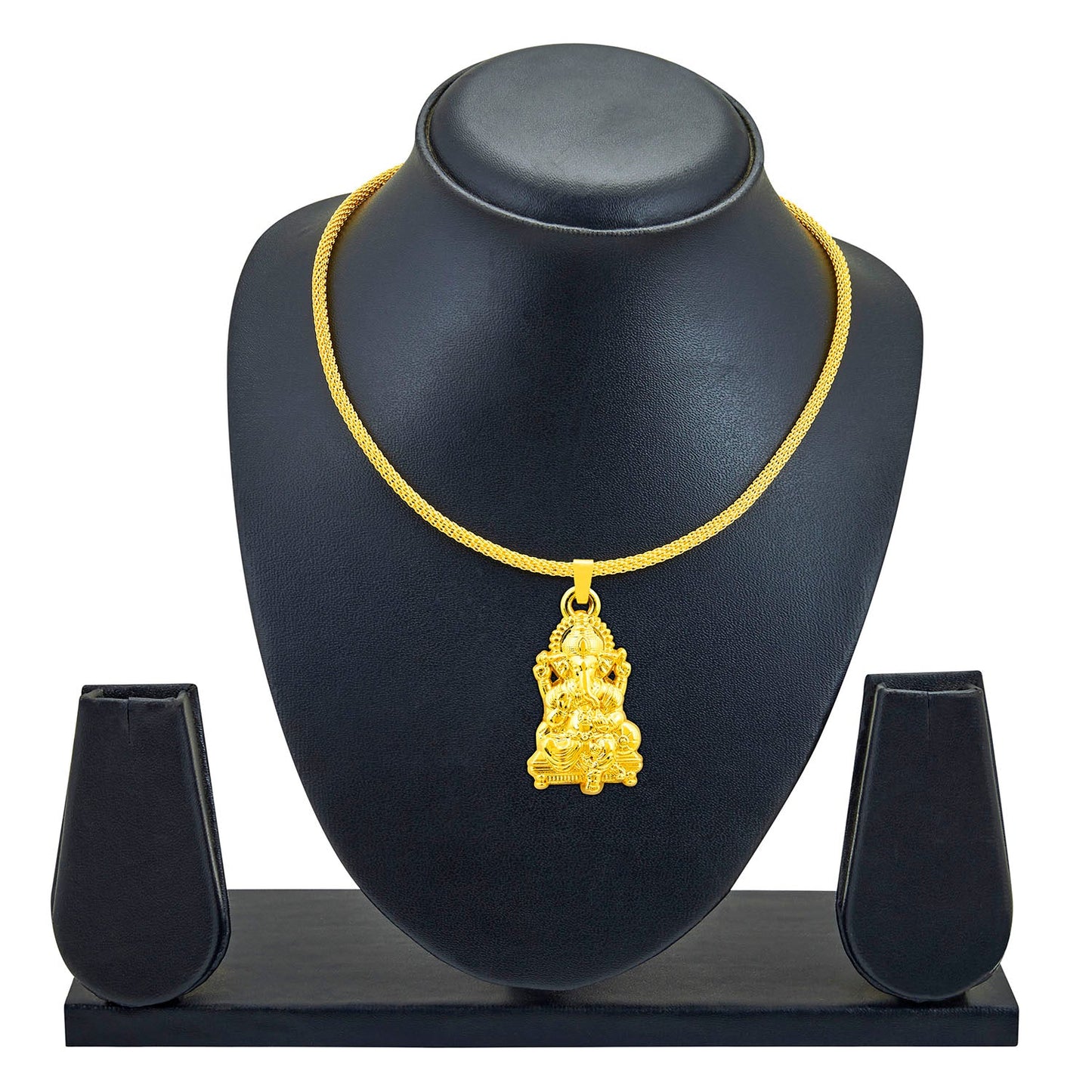 Ganesha Gold Unisex Pendant (SJ_2225)