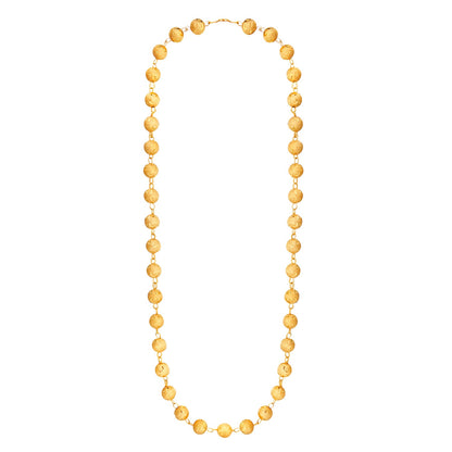 24K Gold Plated Ball Chain Mala For Women (SJ_2229)