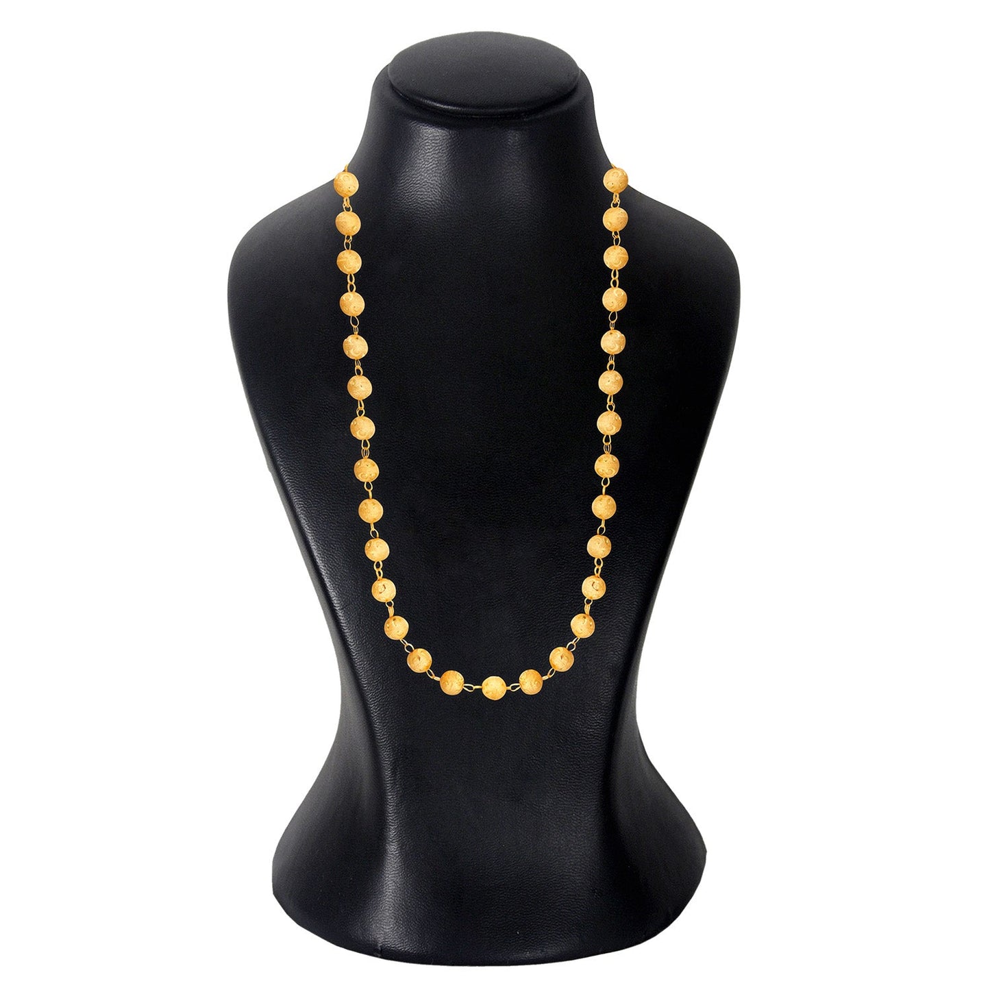 24K Gold Plated Ball Chain Mala For Women (SJ_2229)