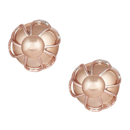 Metallic  Double Pearl Bubble Studs Earring (SJ_223)