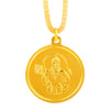 24K Gold Plated Hanuman Coin Pendant and Necklace (SJ_2242)