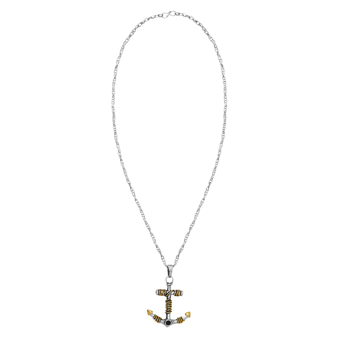 Unisex Anchor Pendant Necklace (SJ_2253)