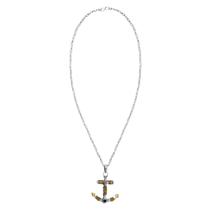 Unisex Anchor Pendant Necklace (SJ_2253)