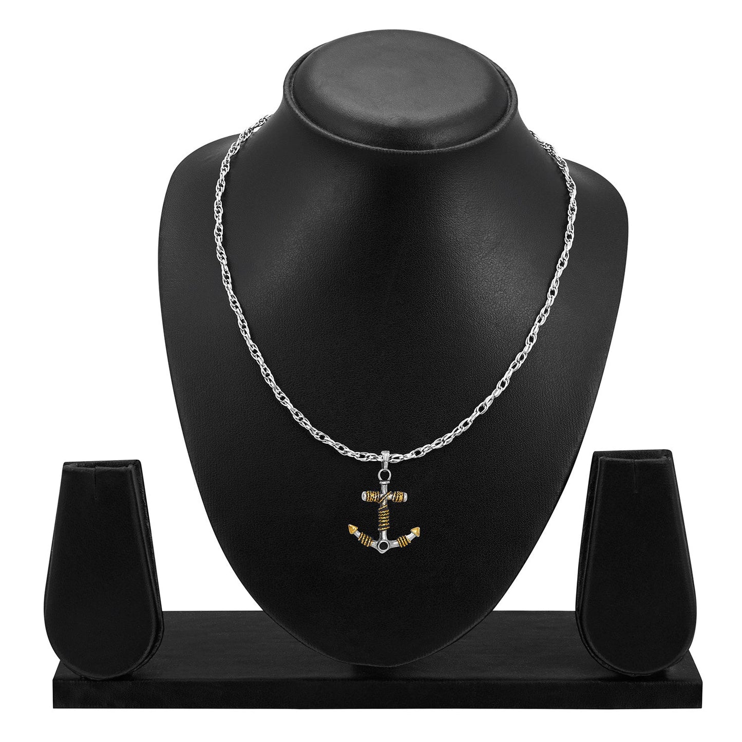 Unisex Anchor Pendant Necklace (SJ_2253)