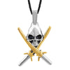 Unisex Pirate Skull Pendant Necklace (SJ_2260)
