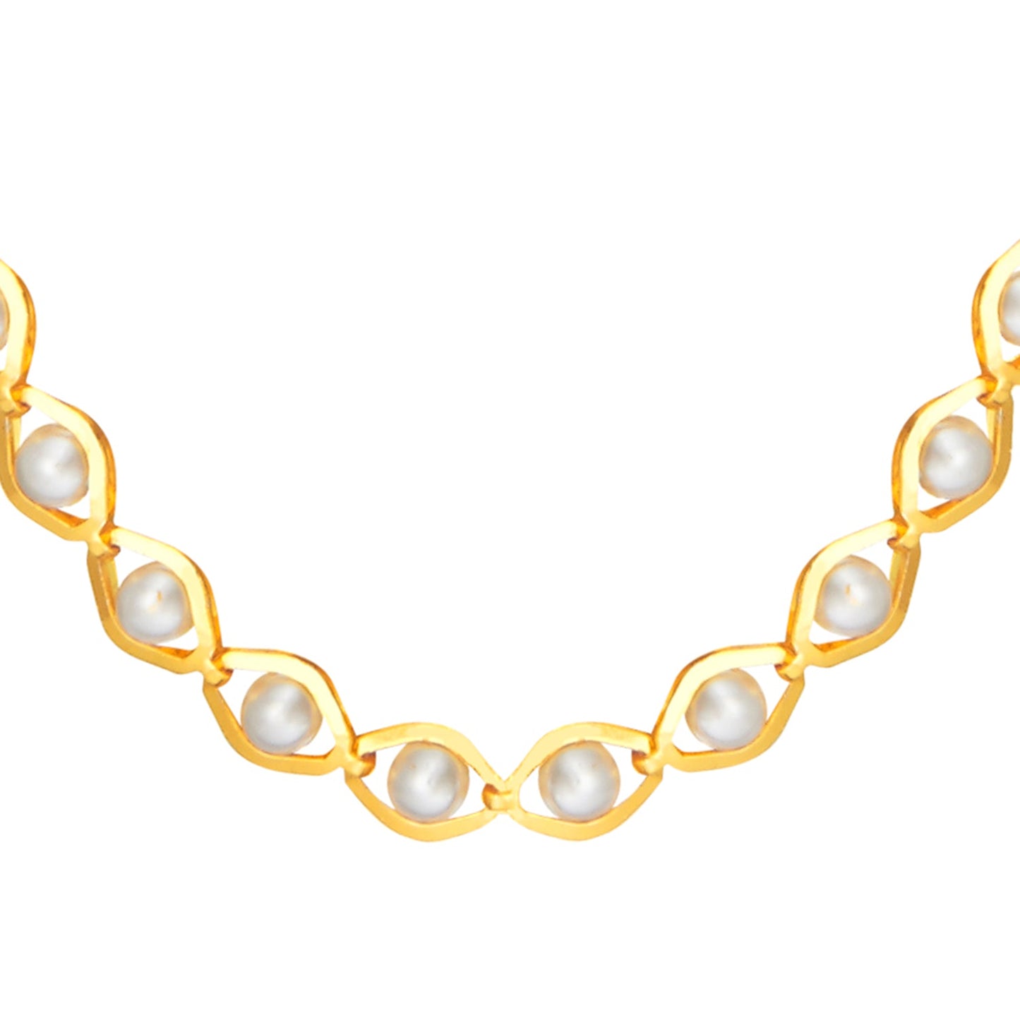 24K Gold Link Chain For Women (SJ_2264) - Shining Jewel