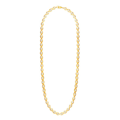 24K Gold Link Chain For Women (SJ_2264)