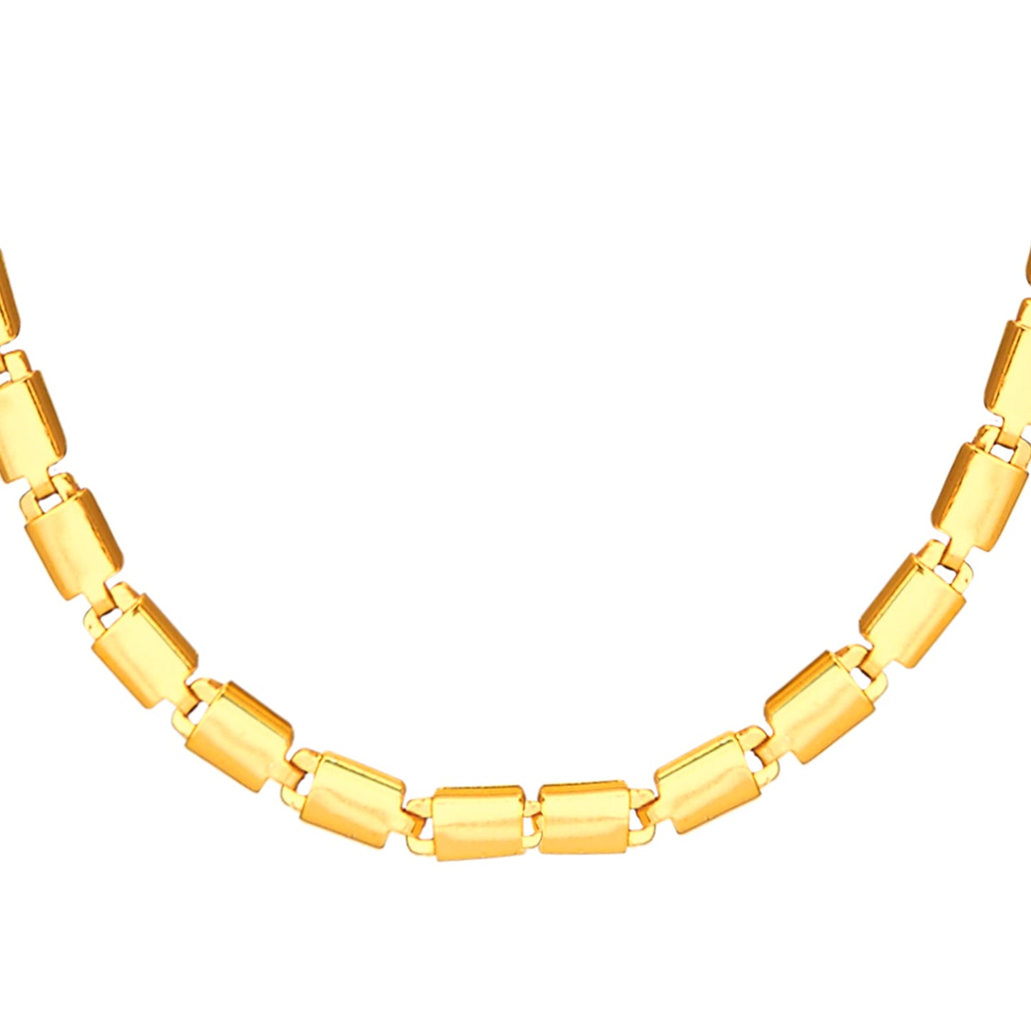 24K Gold Link Chain For Men And Women (SJ_2265) - Shining Jewel