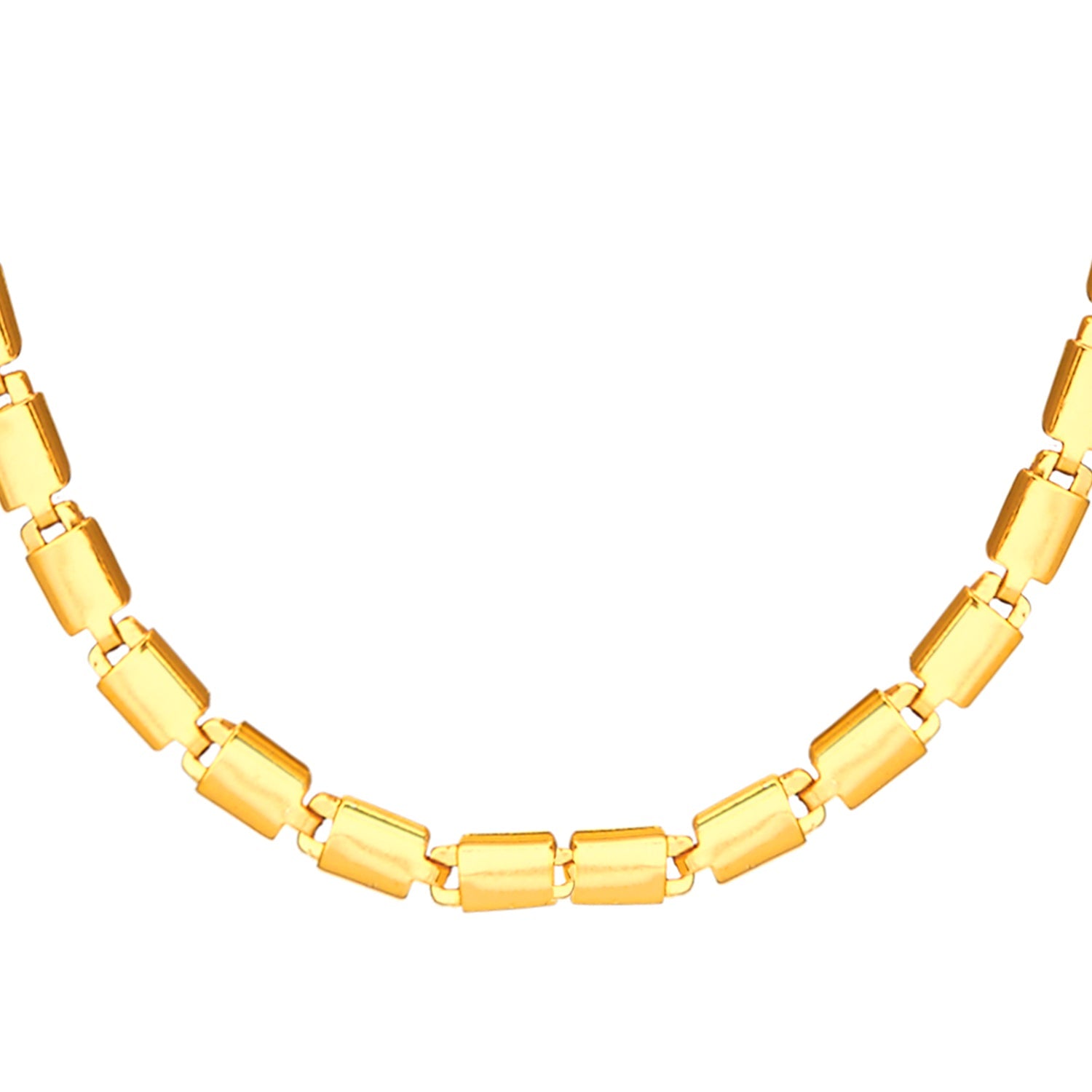 24K Gold Link Chain For Men And Women (SJ_2265) - Shining Jewel