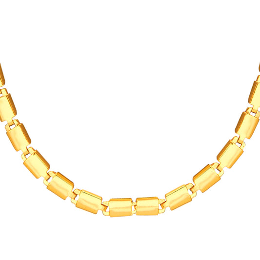 24K Gold Link Chain For Men And Women (SJ_2265) - Shining Jewel