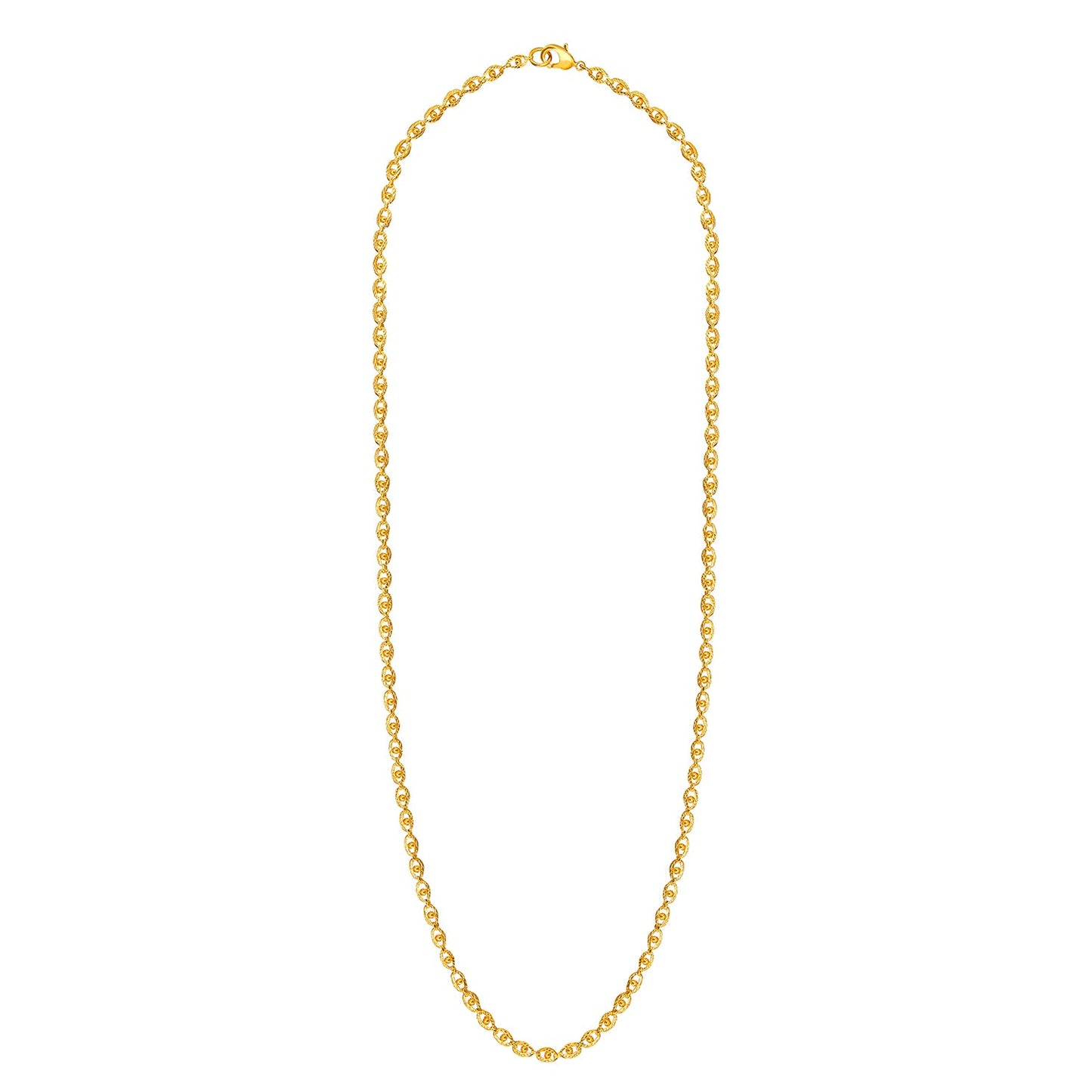 24K Gold Link Chain For Men And Women (SJ_2269)