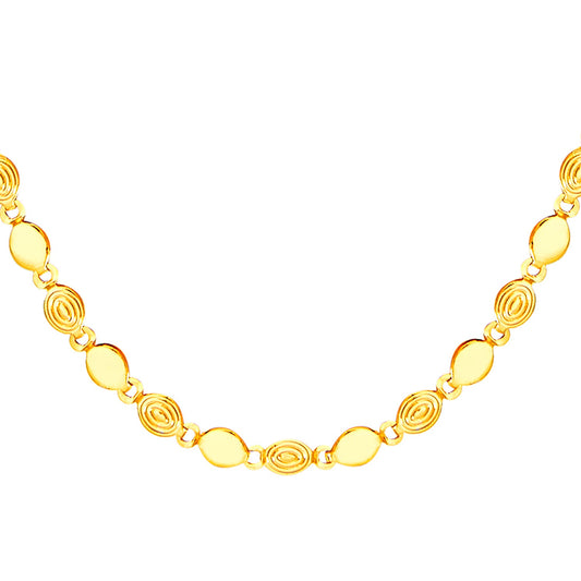 24K Gold Link Chain For Men And Women (SJ_2270) - Shining Jewel