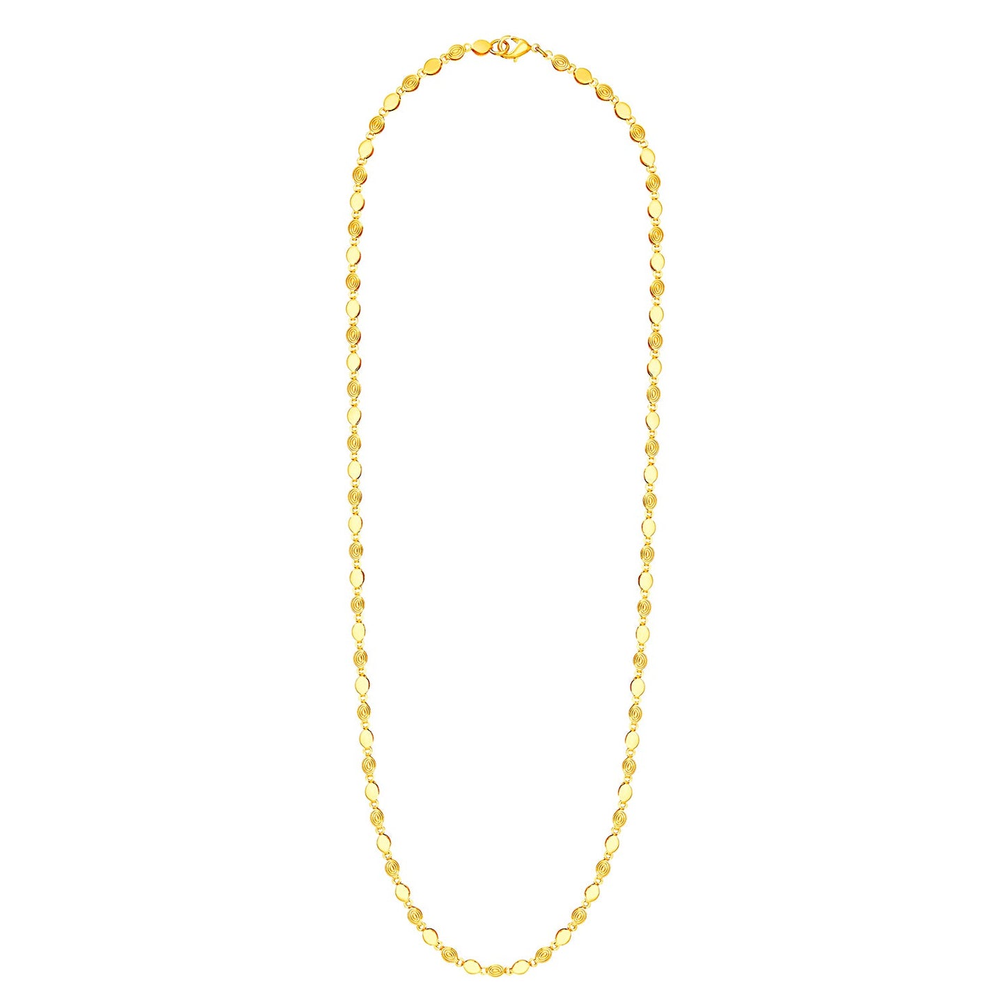 24K Gold Link Chain For Men And Women (SJ_2270)