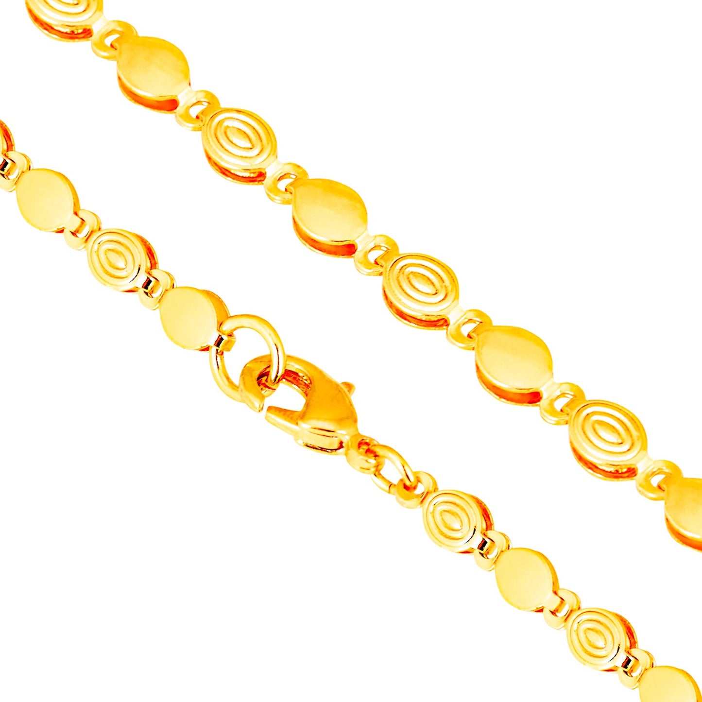 24K Gold Link Chain For Men And Women (SJ_2270)