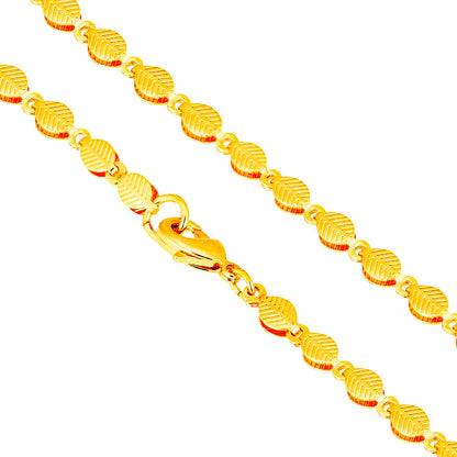 24K Gold Link Chain For Men And Women (SJ_2271)