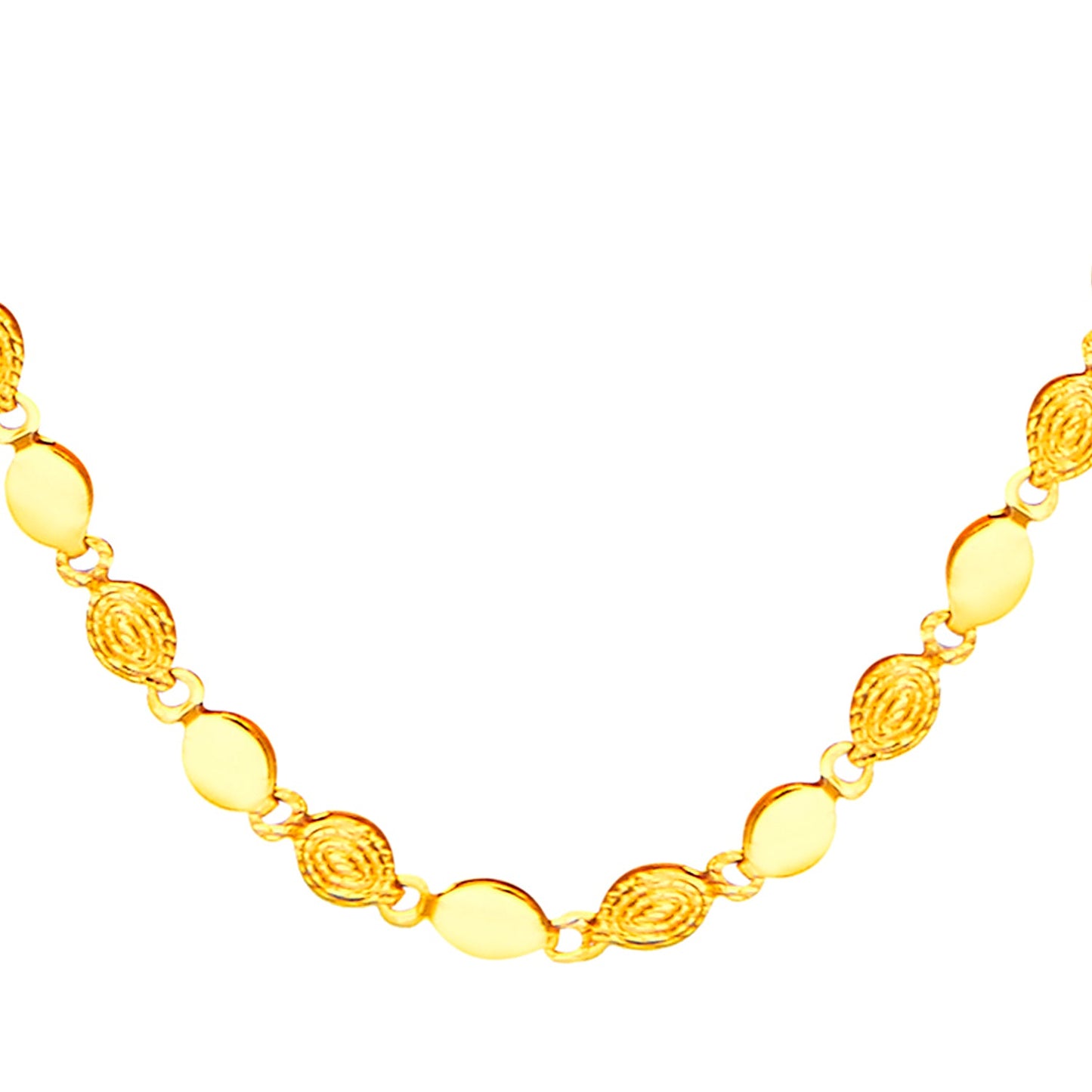 24K Gold Link Chain For Men And Women (SJ_2272) - Shining Jewel