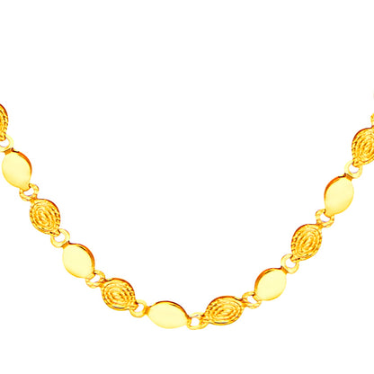 24K Gold Link Chain For Men And Women (SJ_2272) - Shining Jewel