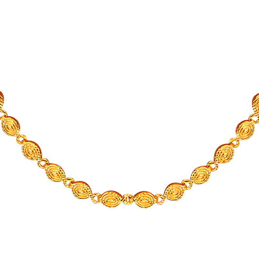 24K Gold Link Chain For Men And Women (SJ_2273) - Shining Jewel