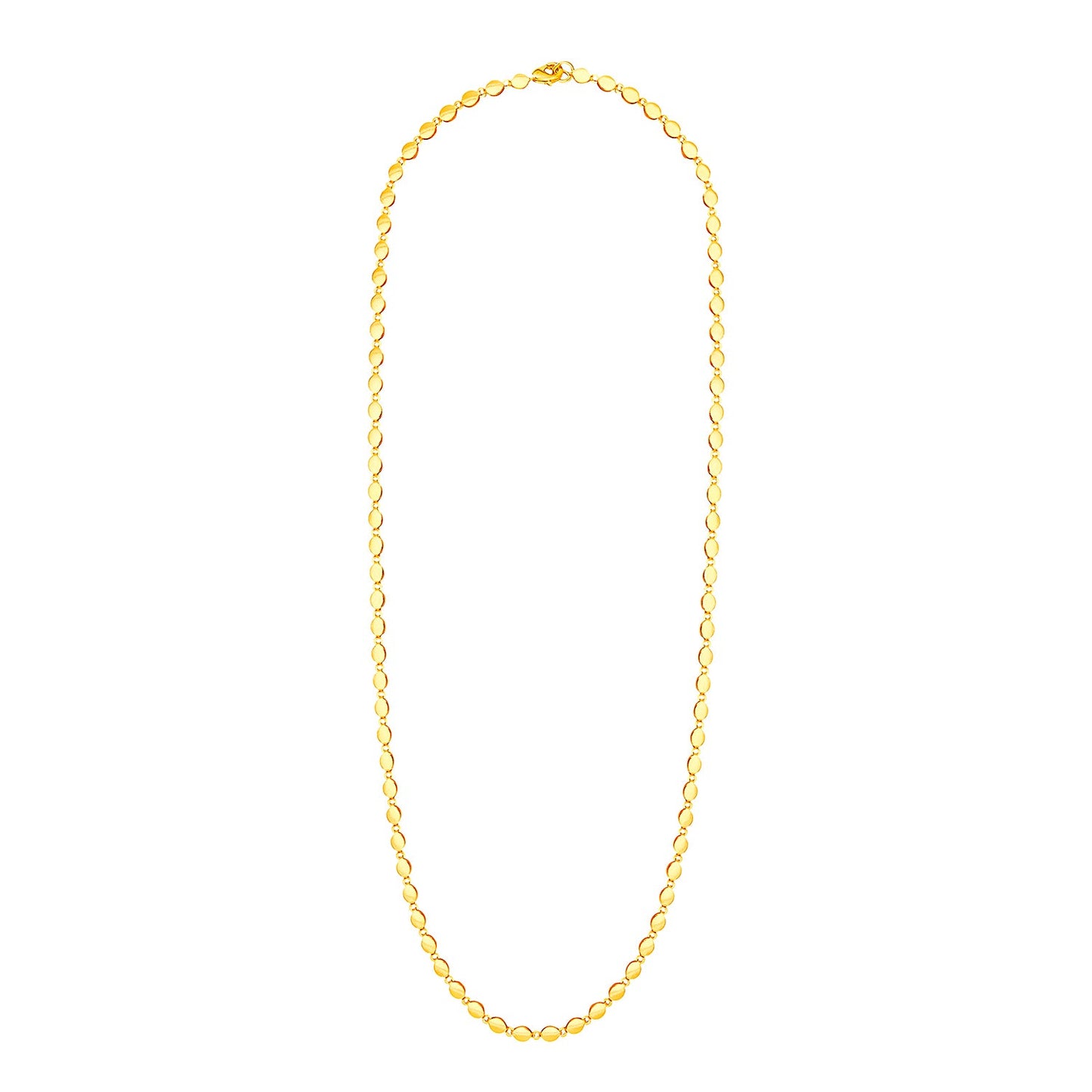 24K Gold Link Chain For Men And Women (SJ_2274)