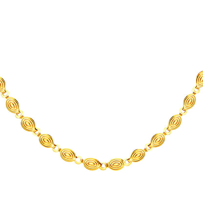 24K Gold Link Chain For Men And Women (SJ_2275) - Shining Jewel