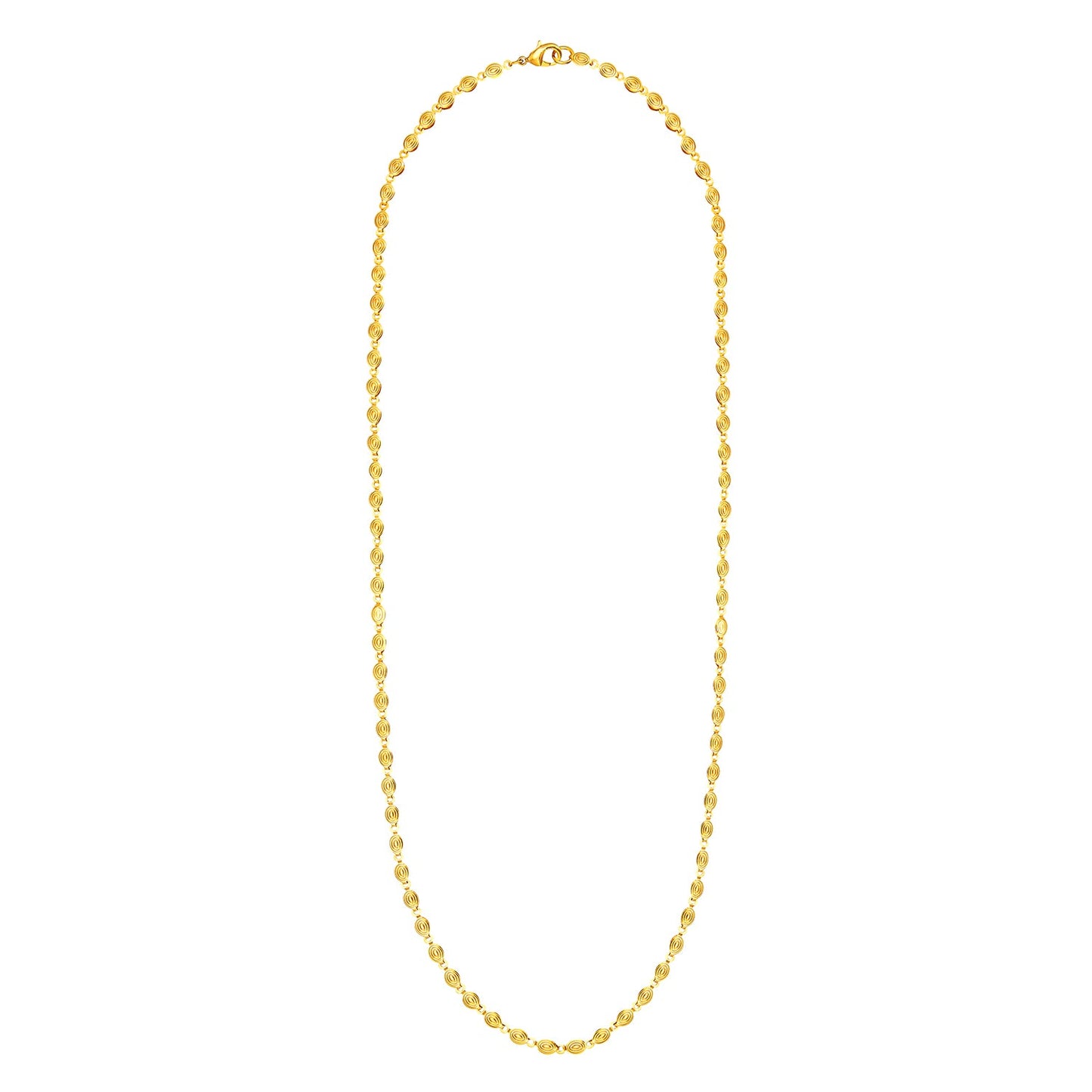 24K Gold Link Chain For Men And Women (SJ_2275)