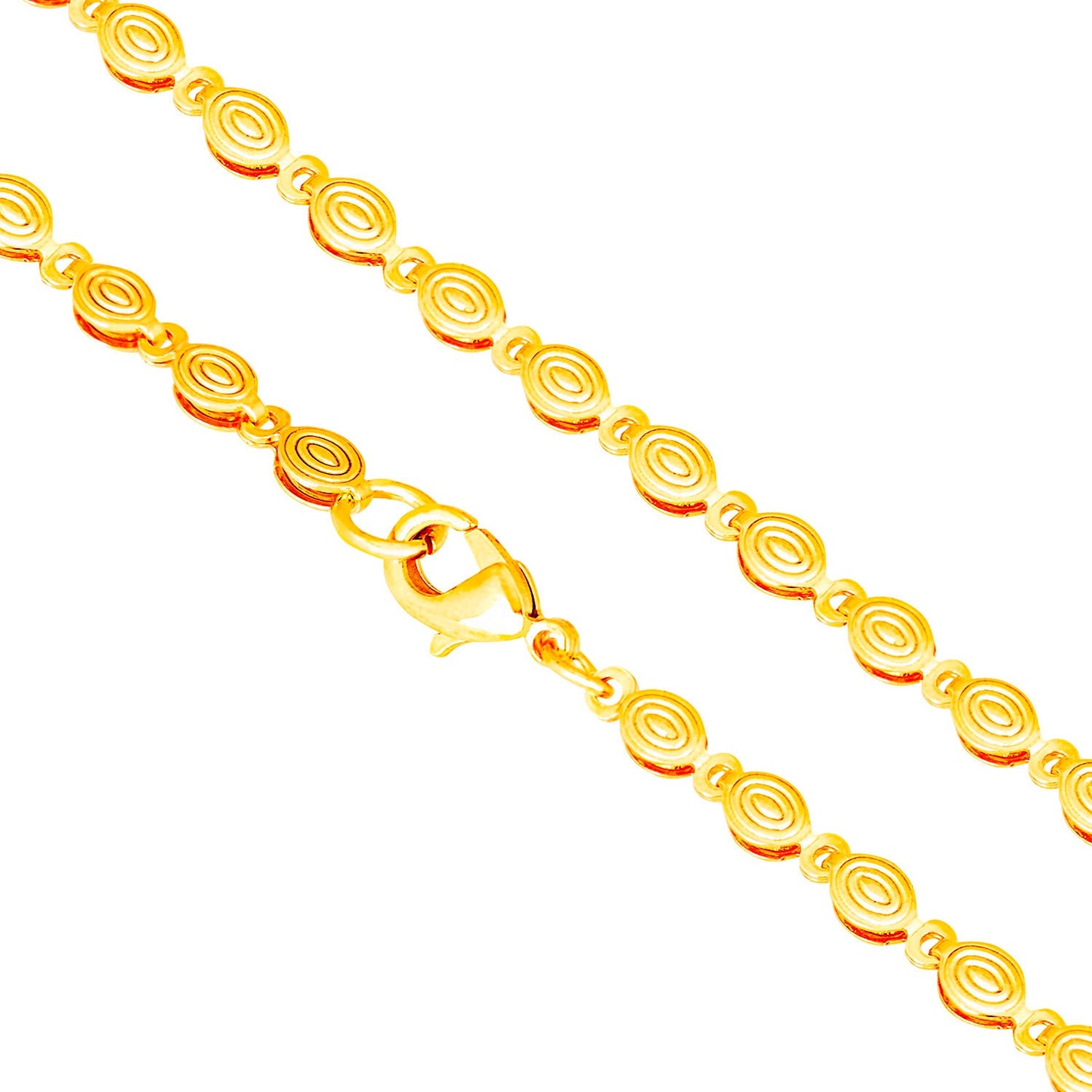 24K Gold Link Chain For Men And Women (SJ_2275)