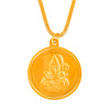 24K Gold Plated Shankar Coin Pendant and Necklace (SJ_2277)