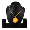 24K Gold Plated Shankar Coin Pendant and Necklace (SJ_2277)