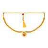 24K Gold Plated Traditional  Thushi Necklace For Women (SJ_2292)