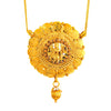 24K Traditional Gold Pendant Necklace For Women (SJ_2297)