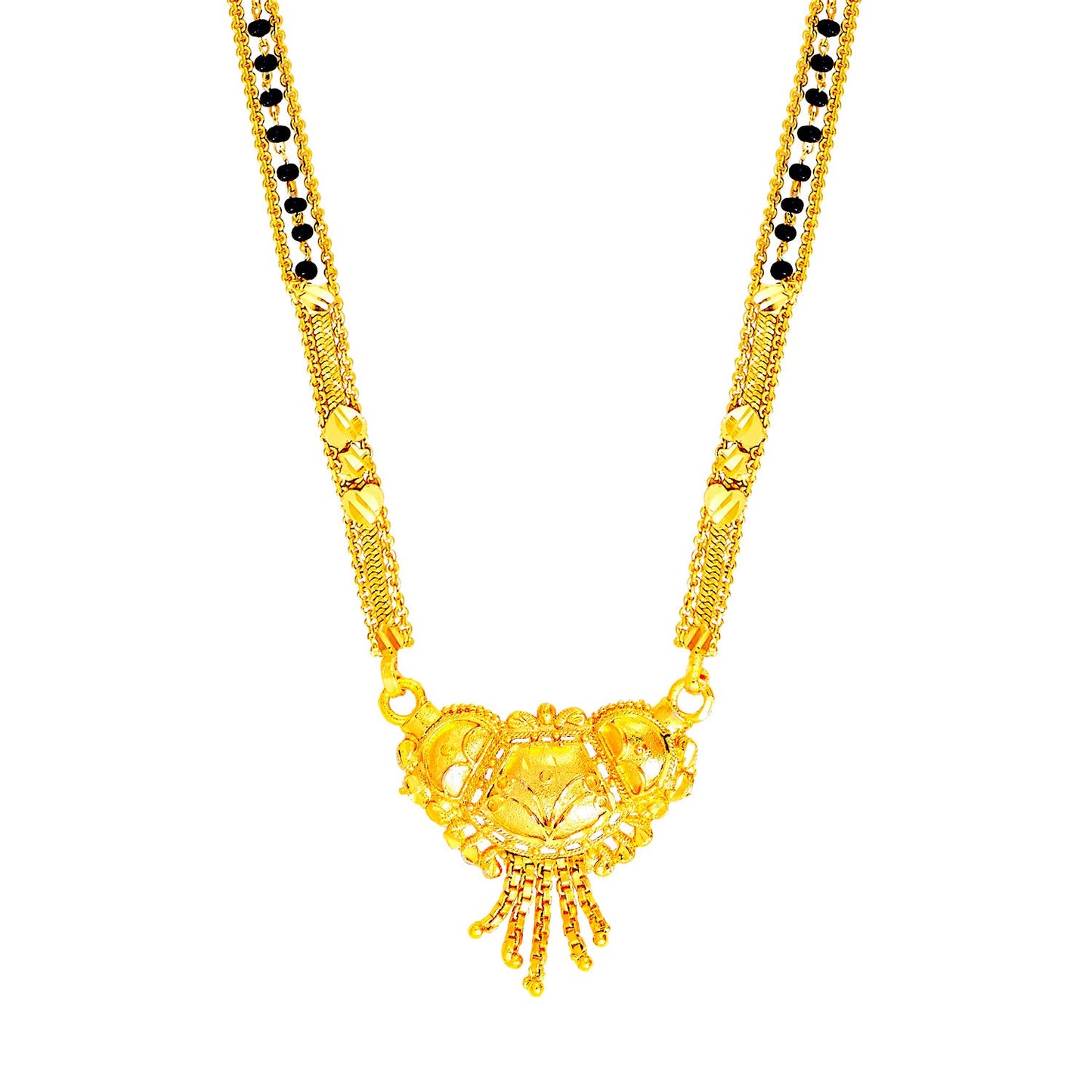 24K Long Gold Mangalsutra For Women (SJ_2298)