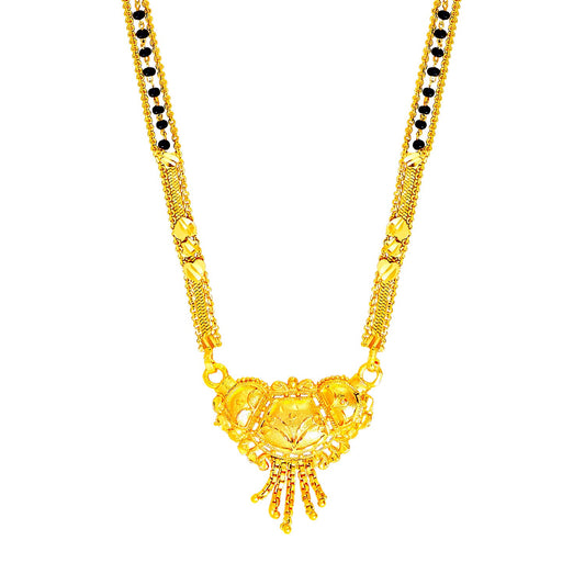 24K Long Gold Mangalsutra For Women (SJ_2298)