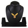 24K Gold Plated Traditional  Black Beads Thushi Mangalsutra Necklace For Women (SJ_2300)
