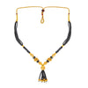 24K Gold Plated Traditional Black Beads Thushi Mangalsutra Necklace For Women (SJ_2304)