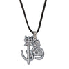 Silver Pendant Necklace With Trishul And Shivling For Men (SJ_2322)