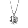 Silver Pendant Necklace With Om Ganesh For Men (SJ_2323)