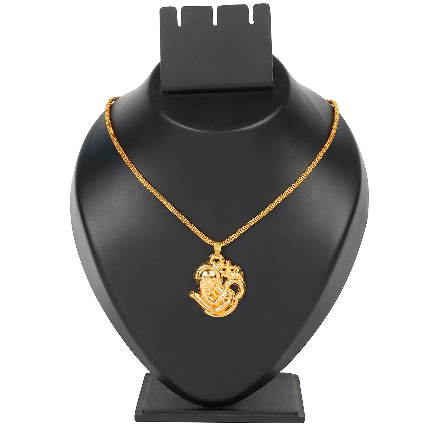 Men's Gold Talisman Necklace with Angel and Malachite Pendant – Nialaya