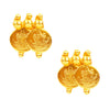 22K Traditional Gold Coin Necklace Set (SJ_2329)