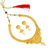 22K Traditional Gold Necklace Set (SJ_2332)