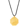 24K Gold Plated Shivaji Maharaj And Rajmudra Coin Necklace For Men (SJ_2347)