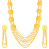 24K Gold Plated Traditional Coin Neklace Set With Earrings For Women (SJ_2353)