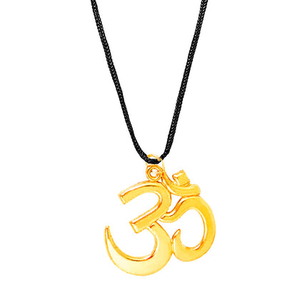24K Gold Plated Om Pendant Necklace for Men (SJ_2354)