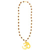 24K Gold Plated Om Rudraksha Pendant Necklace For Men (SJ_2355)