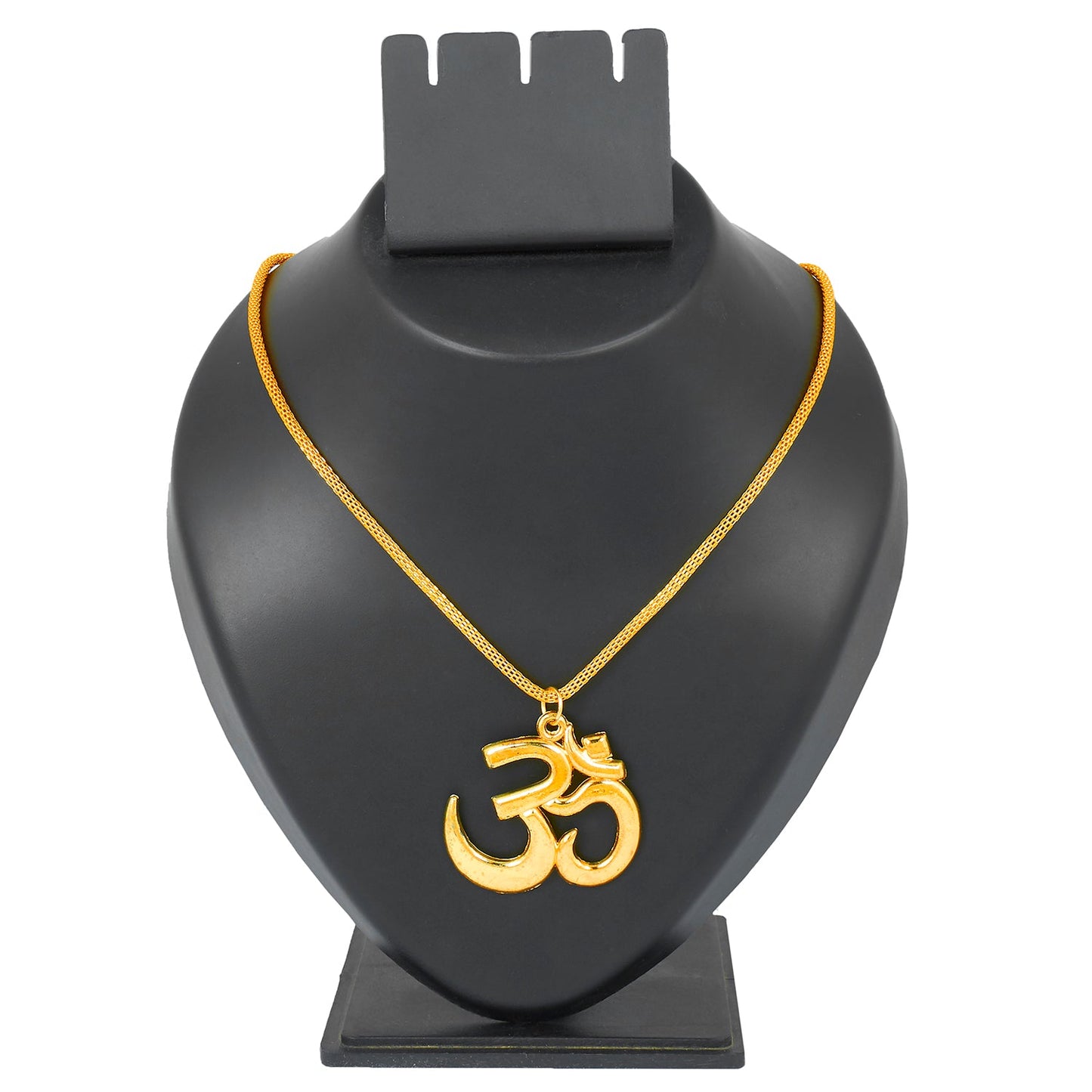 24K Gold Plated Om Pendant Necklace for Men (SJ_2356)