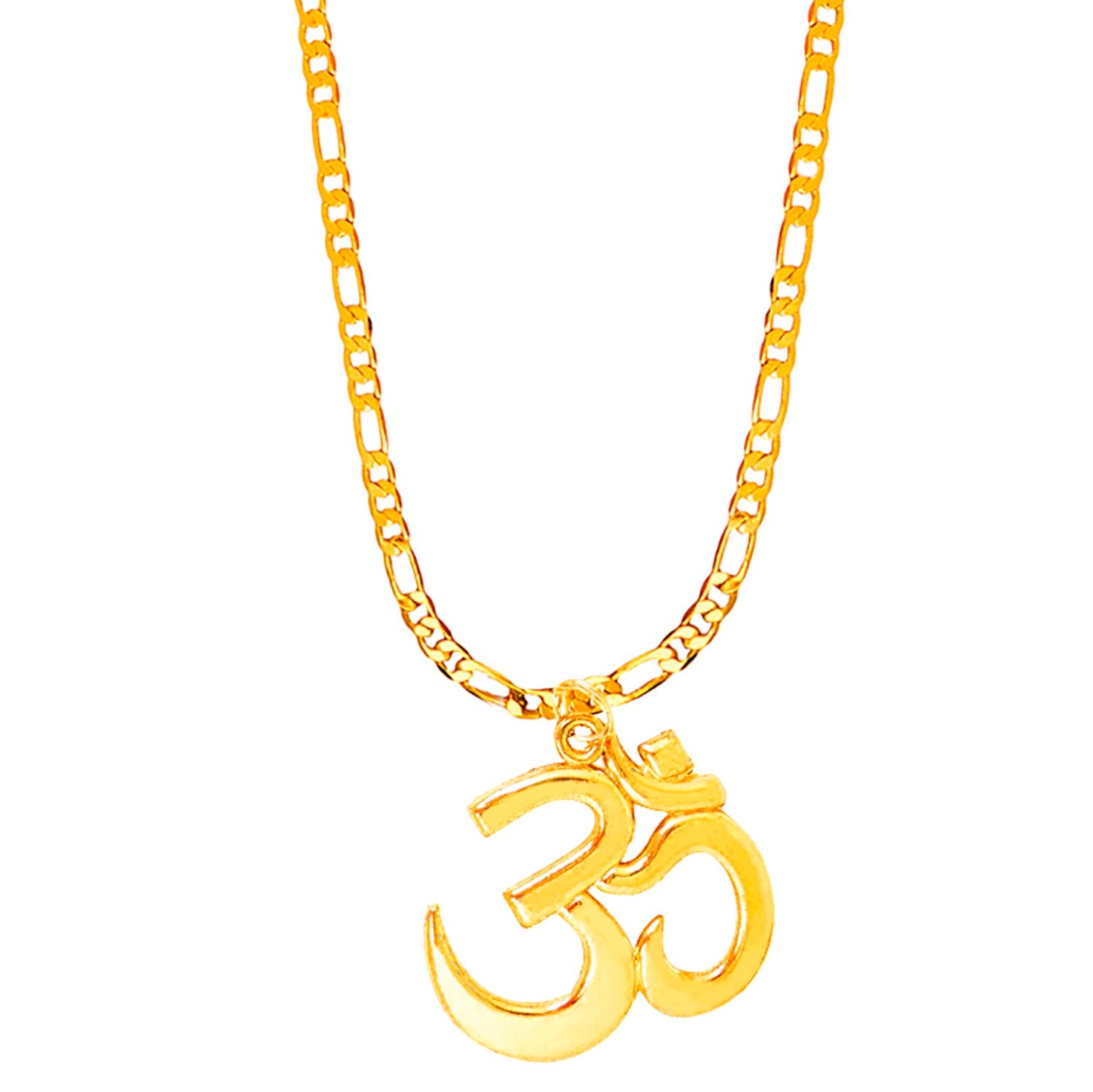 Pendant Necklace Om Ka Gold Locket 24K Gold Plated Om Pendant