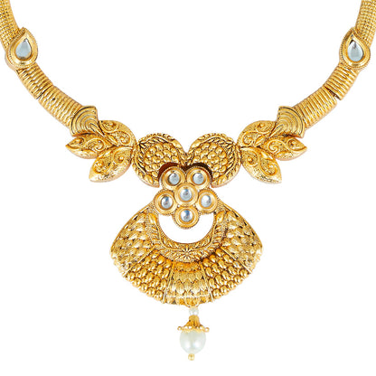 22K Traditional Gold Complete Full Jewellery Necklace Set for Women (SJ_2360)