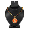 24K Gold Plated Shivaji Maharaj Coin Rudraksha Necklace For Men (SJ_2369)