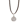 Swarovski Star Pendant with Leather Cord Necklace for Men & Women (SJ_2447)