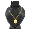 24K Micro Gold Lord Ganesha Pendant with Designer Gold Chain Necklace for Men (SJ_2451)